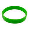 Silikonový náramek bez potisku - zelený