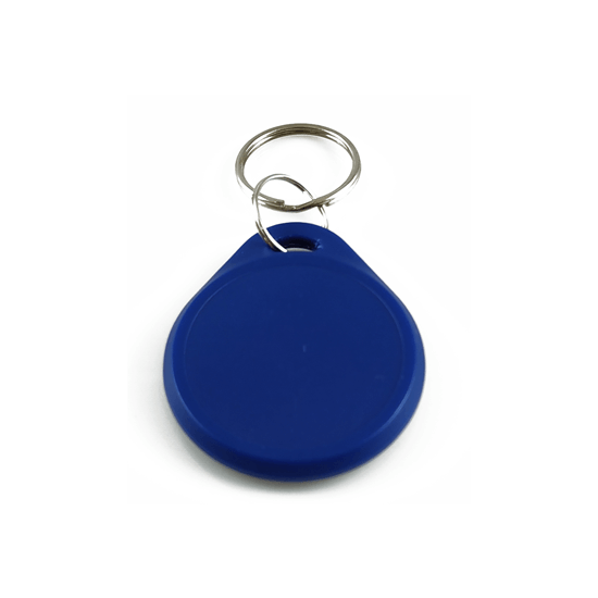 RFID tag / klíčenka kulatá modrá